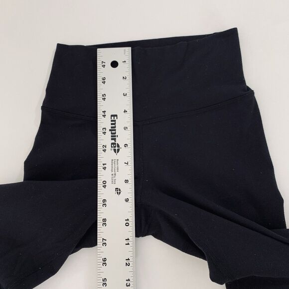 Lululemon Leggings Women 4* Black Crop Capri 21” Cutout Hem Gym Workout Yoga - Picture 9 of 10